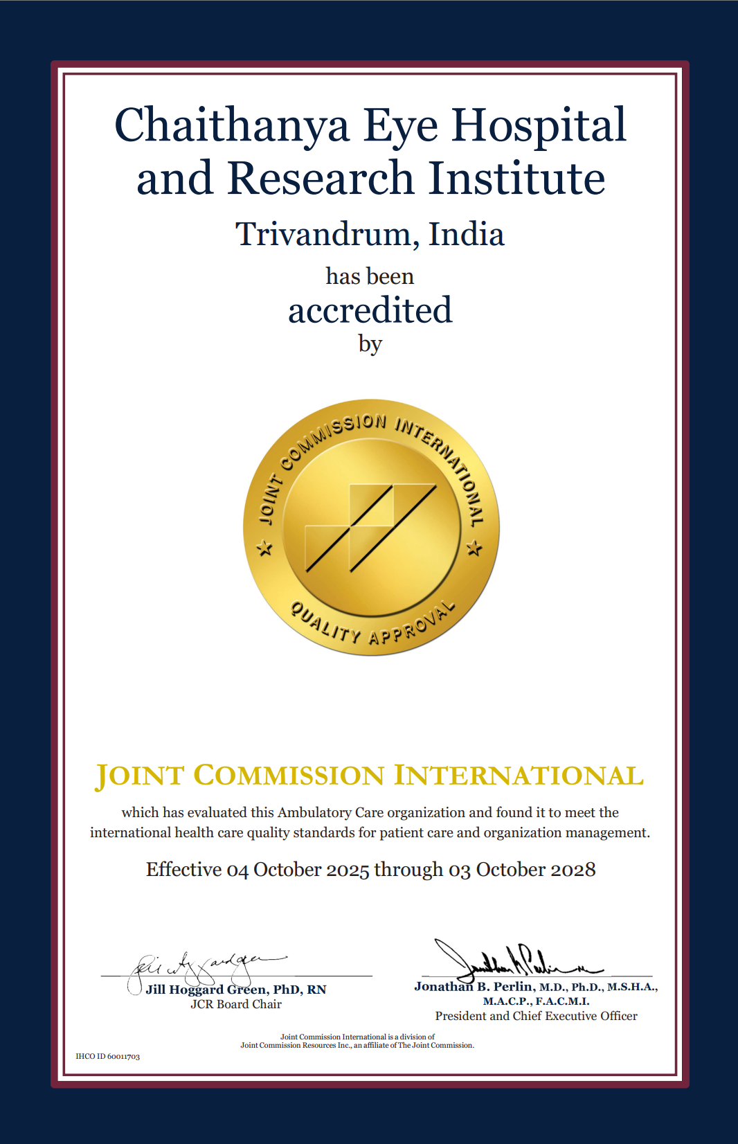 JCI Certificate